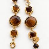 Collana rosario marrone screziato Katia
