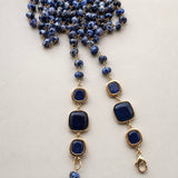 Collana Rosario blu screziato Katia