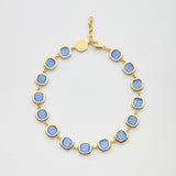 Choker Carrè Azzurro Oro