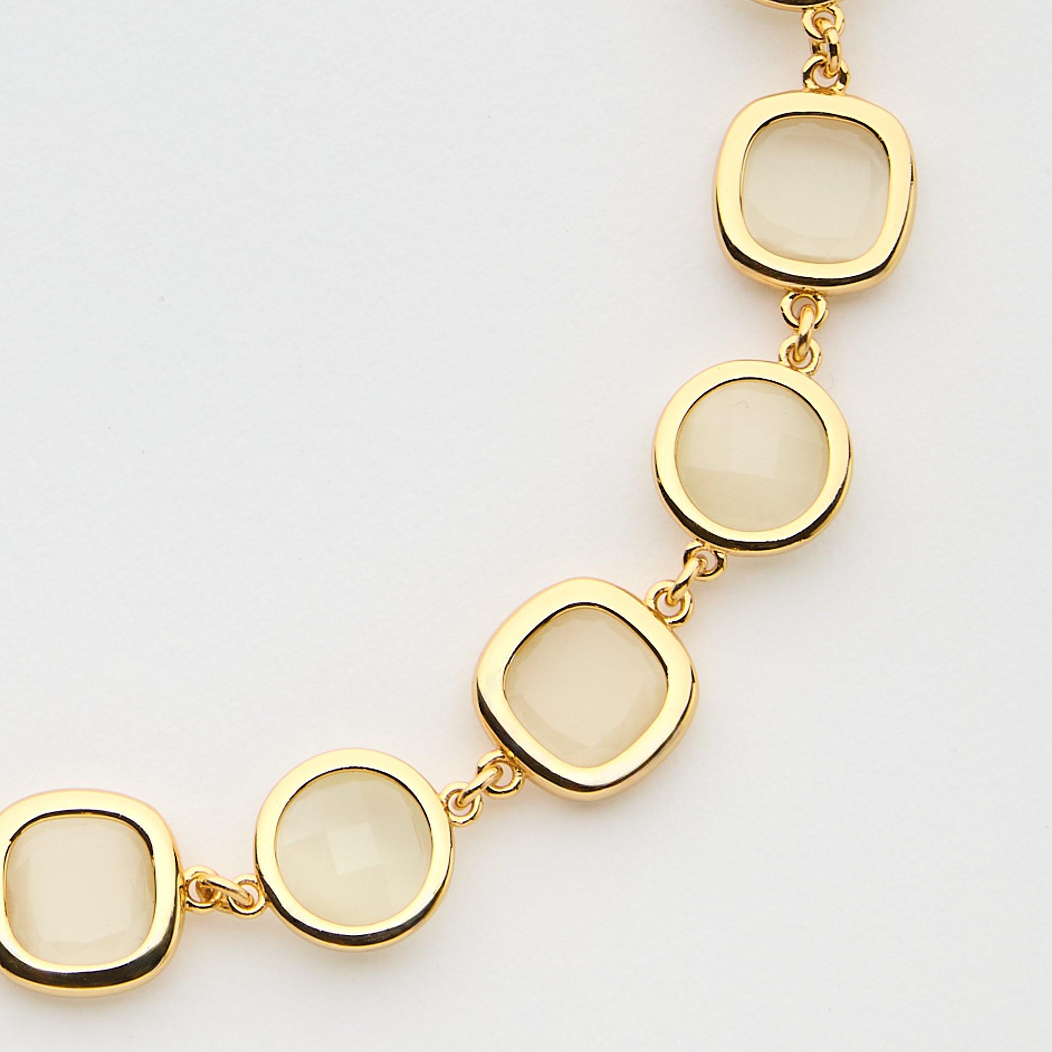 Choker Rond Carrè Avorio Oro