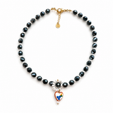 Girocollo La dolce vita - cuore con uva