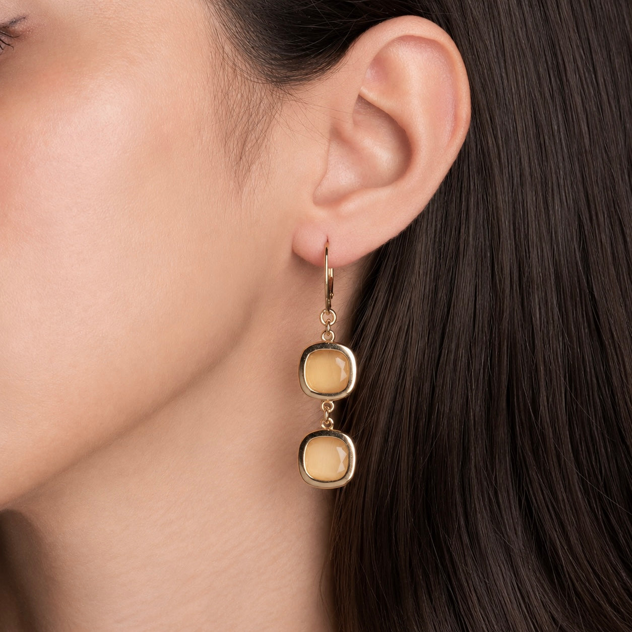 Orecchini Link Zafferano Oro
