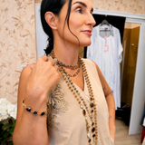 Collana Rosario Nocciola Screziato Katia