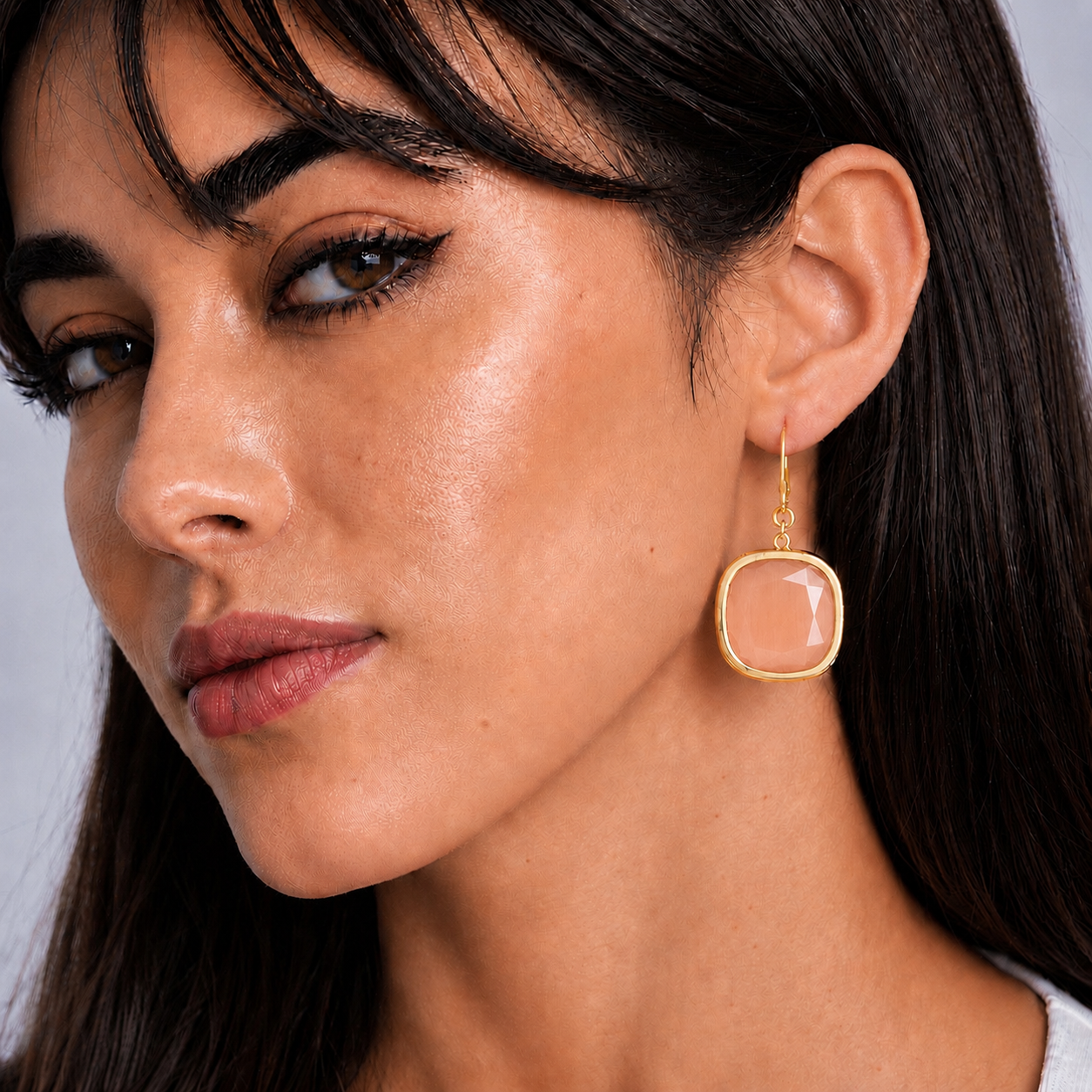 Orecchini Bold Albicocca Oro