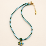 Girocollo La dolce vita - pesce azzurro, verde, giallo