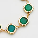 Braccialetto Smeraldo Oro