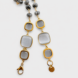Collana Rosario Katia grigio scuro screziato