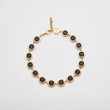 Choker Carrè Nero Oro