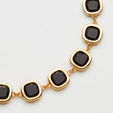 Choker Carrè Nero Oro