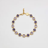 Choker Rond Carrè Glicine e Viola Oro