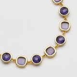 Choker Rond Carrè Glicine e Viola Oro