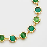 Choker Rond Carrè Bottiglia e Smeraldo Oro