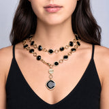 Collana Lunga Every Nero Oro