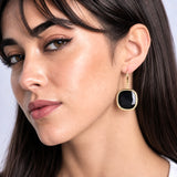Orecchini Bold Nero Oro