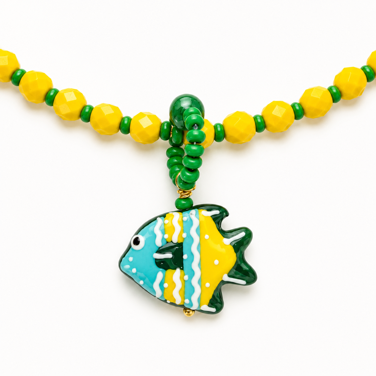 Girocollo La dolce vita - verde, giallo