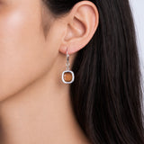 Orecchini Pop Biscotto Argento