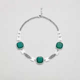 Girocollo Switch Smeraldo Argento