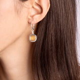 Orecchini Pop Zafferano Argento