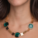 Girocollo Switch Smeraldo Oro