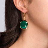 Orecchini Bold Smeraldo Oro