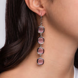 Orecchini Grid Rosa Palladio