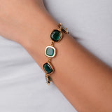 Braccialetto Smeraldo Oro