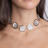 Choker Gran Carré Ghiaccio Oro