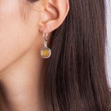 Orecchini Pop Zafferano Argento