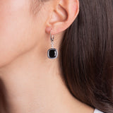 Orecchini Pop Nero Argento