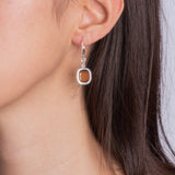 Orecchini Pop Biscotto Argento
