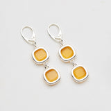 Orecchini Link Zafferano Argento