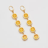 Orecchini Grid Zafferano Oro