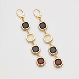 Orecchini Grid Animalier Oro