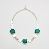 Girocollo Switch Smeraldo Argento