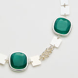 Girocollo Switch Smeraldo Argento