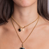 Collana Tile Nero Oro